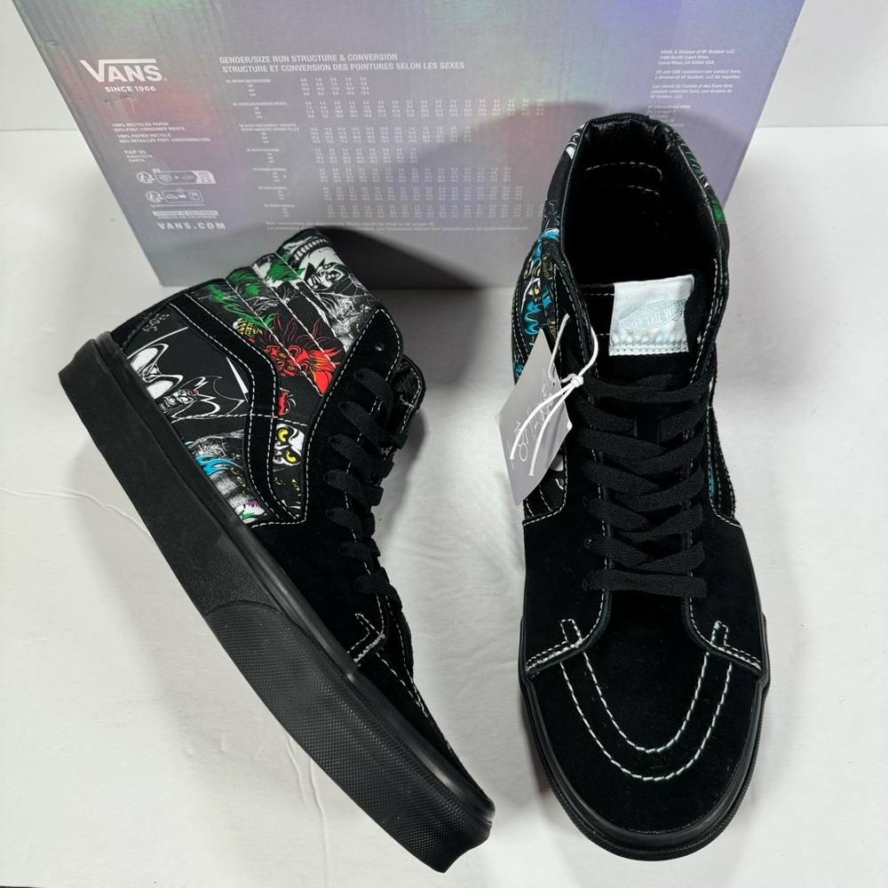 Vans X Disney Sk8-Hi Disney 100 Villains Multi Sneakers Women 10.5 Men 9